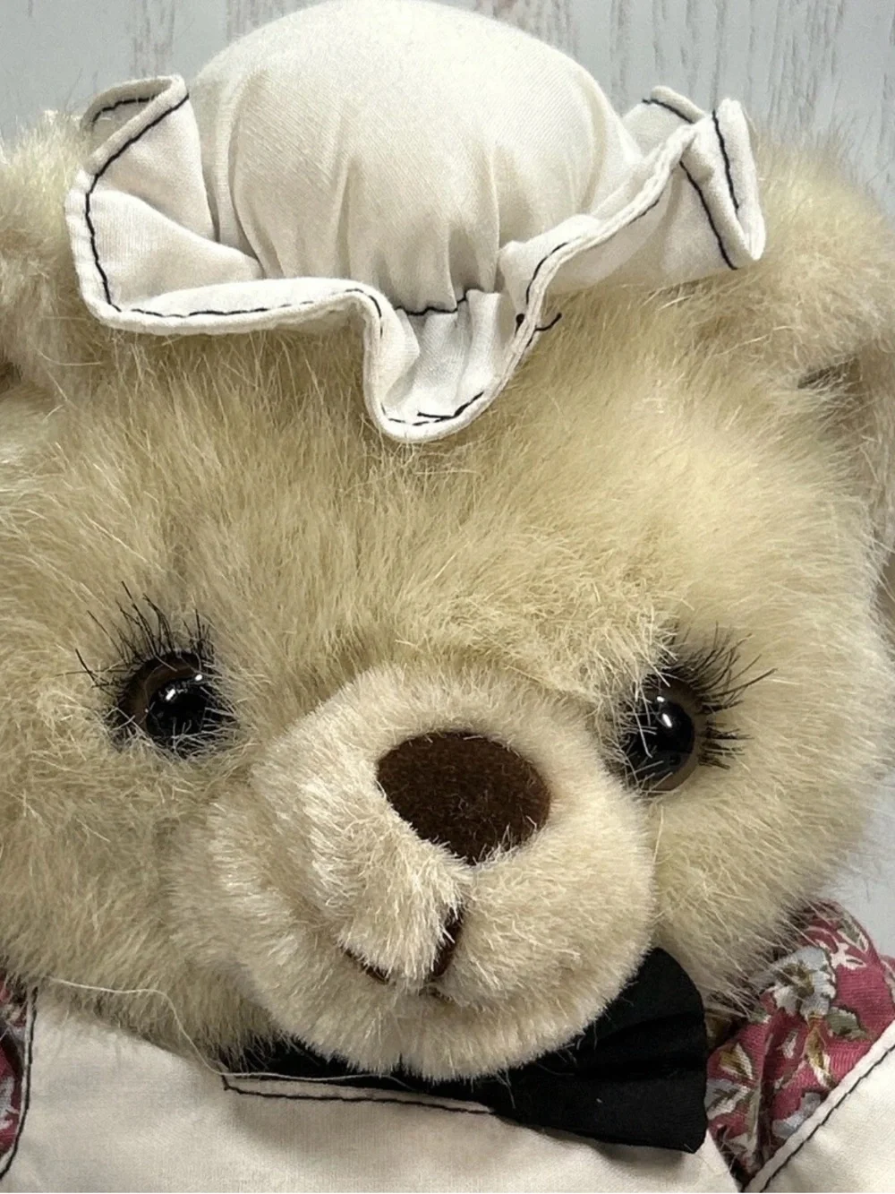 Vintage RUSS Teddy Bear Dressed In Colonial Clothes Korea November Bear 11”